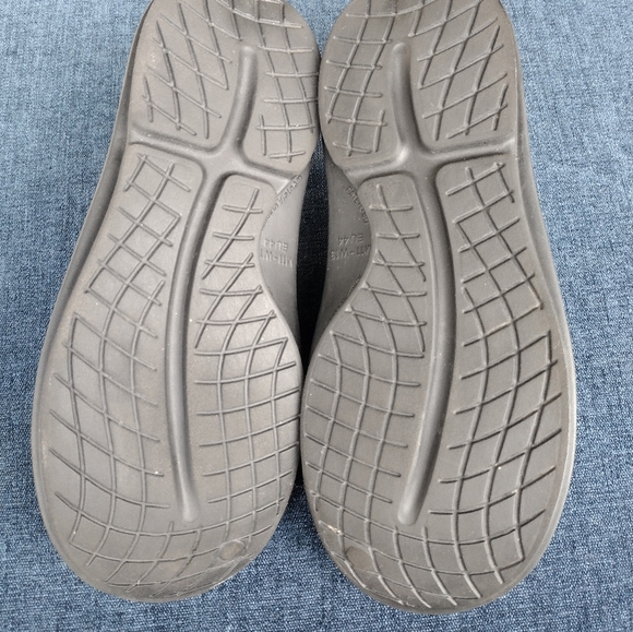 OOfos Shoes Men 11 Women 13 OOcloog Recovery Black Clogs Slip On Mule - Picture 5 of 6